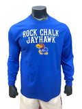 Kansas Jayhawks Rock Chalk Jayhawk Long Sleeve - Royal Blue