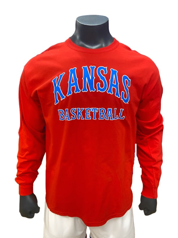 Kansas Basketball Tiffany Arch Long Sleeve - Red/Blue