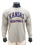 Kansas Basketball Tiffany Arch Long Sleeve - Grey/Blue