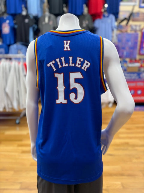 Kansas Jayhawks Officially Licensed #15 Bryson Tiller Youth Jersey