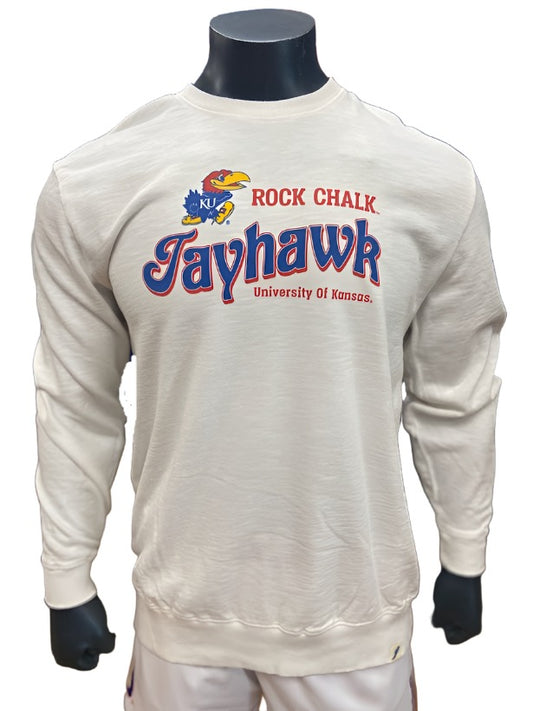 Kansas Jayhawks Rock Chalk Crew - White
