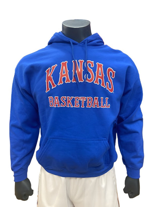 Kansas Basketball Tiffany Arch Hoodie - Royal/Red