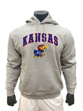 Kansas Jayhawks Champion Hoodie w/ Logo - Grey Heather