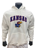 Kansas Jayhawks Champion Hoodie w/ Logo - White