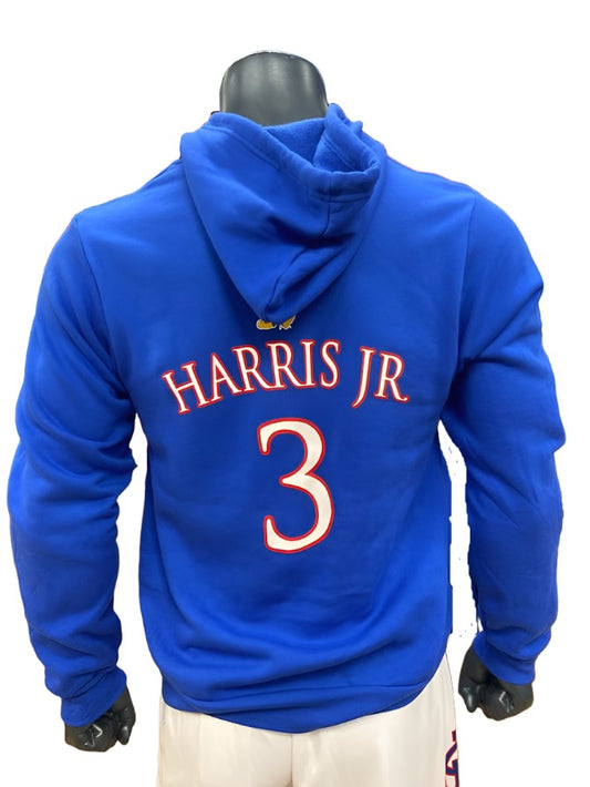 Dajuan Harris Jr. Kansas Basketball Jersey Hoodie #3 - Royal