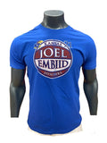 Joel Embiid Kansas Jayhawks Basketball #21 T-Shirt - Royal