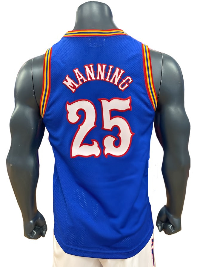 Danny Manning Kansas Basketball Jersey #25 - Royal