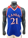 Kansas Jayhawks Joel Embiid Kansas Basketball Jersey #21 - Royal/Red
