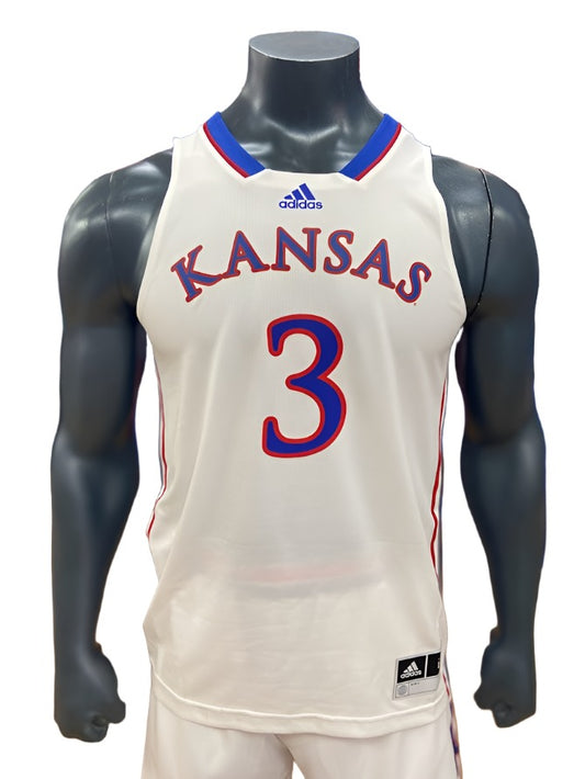Dajuan Harris Jr. Kansas Basketball Jersey #3 - White