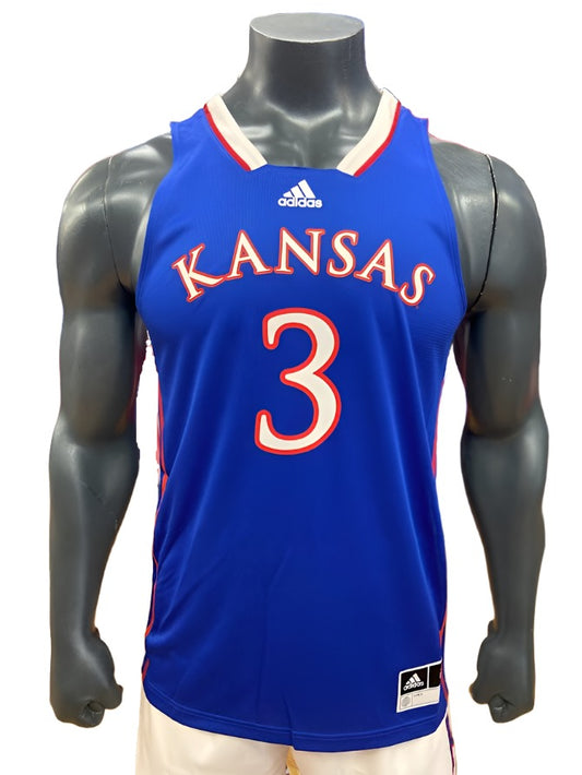 Dajuan Harris Jr. Kansas Basketball Jersey #3 - Royal