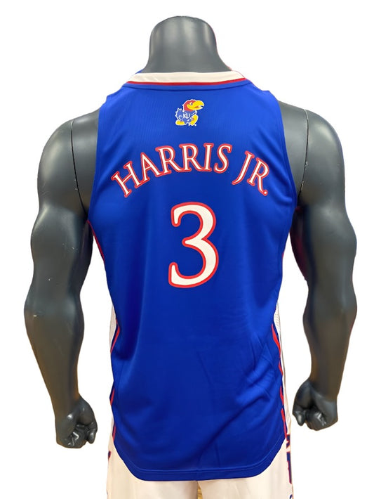 Dajuan Harris Jr. Kansas Basketball Jersey #3 - Royal