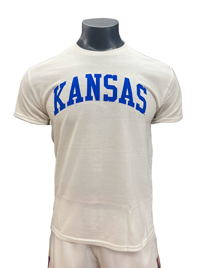 Kansas Arch T-Shirt - White/Blue
