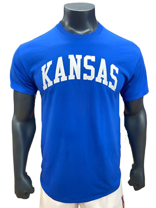 Kansas Arch T-Shirt - Blue/White