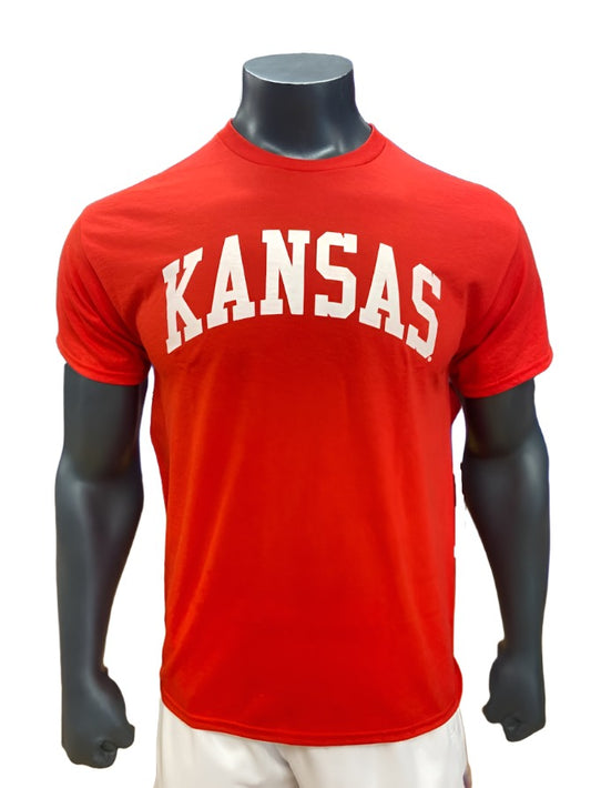 Kansas Arch T-Shirt - Red/White