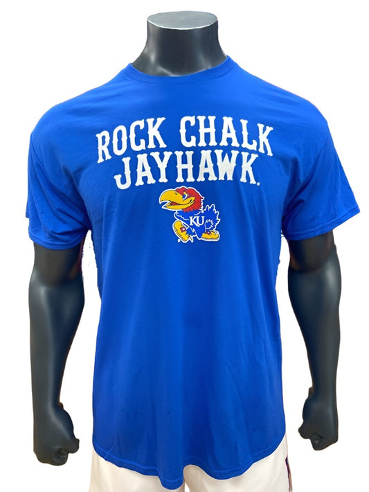 Kansas Jayhawks Rock Chalk Jayhawk T-Shirt - Royal