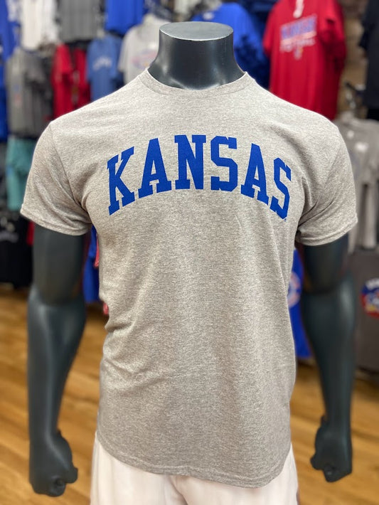 Kansas Arch T-Shirt - Grey/Blue
