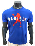 Kansas Jayhawks Jalon Daniels Logo Signature T-Shirt - True Royal