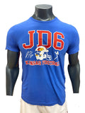 Kansas Jayhawks JD6 Jalon Daniels Helmet Triblend T-Shirt - Royal