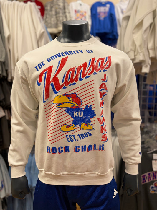 Kansas Jayhawks Champion U of KS '41 Mega Crewneck