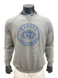 Kansas Jayhawks Football Circle Crew - Grey