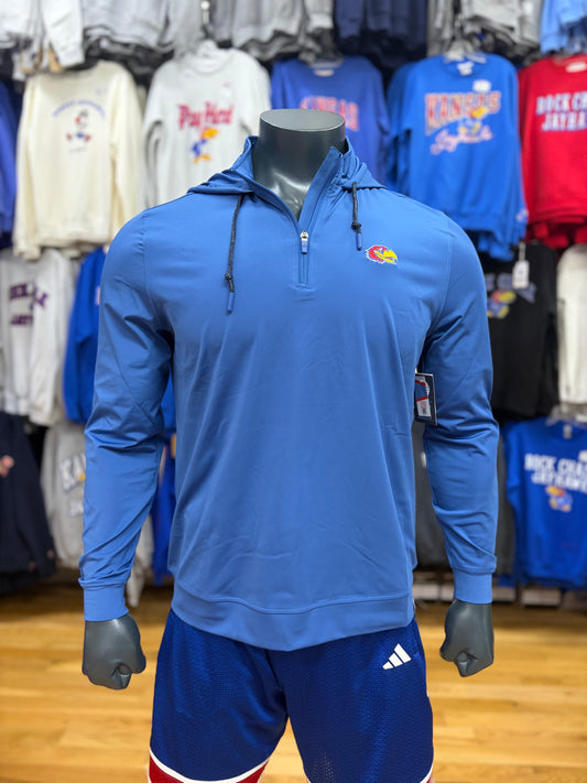 Kansas Jayhawks Flag and Anthem Journey Quarter Zip Hoodie