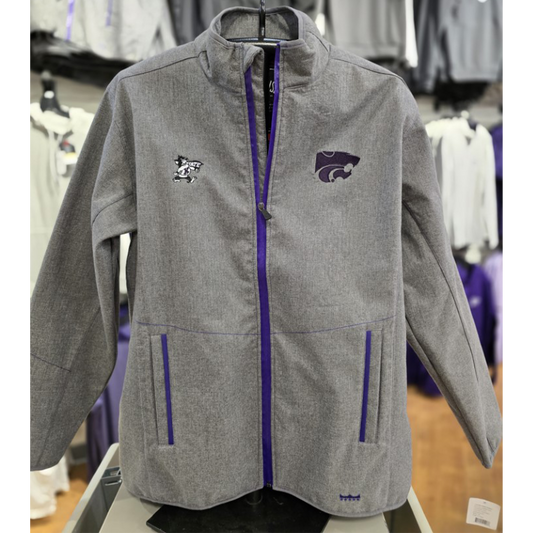 KSU XT2 Soft Shell Jacket- Grey/Purple