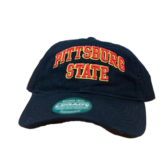 Pitt State Gorillas Relaxed Adjustable Hat - Black