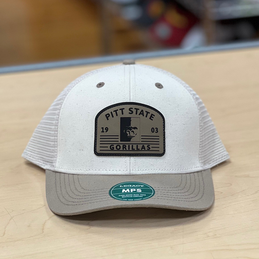 Pitt State Leather Patch Hat- Stone/Clay