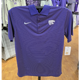 KSU NIKE STRIPE POLO - PURPLE