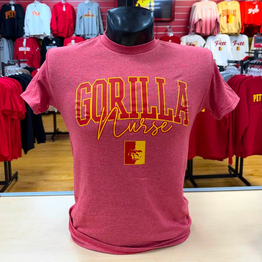 Gorilla Occupation Tee - Red Heather