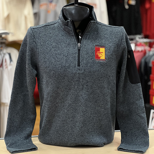 PSU Splitface Men's 1/4 Zip- Charcoal