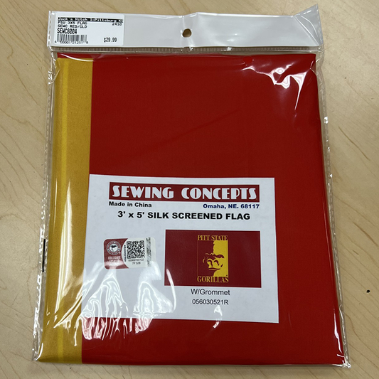 PSU Gorillas 3X5 Flag- Gold/Red, Red/Gold