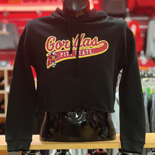 PSU Granger Cropped Hoodie- White, Black