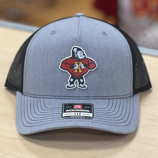 Richardson 1950 Rubber Patch Hat- Grey/Black, Black/White