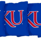 Kansas Jayhawks Regulation Corn Filled Cornhole Bags (4 Pack) Red or Blue Option