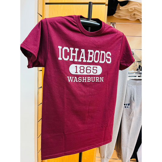 Ichabods Washburn 1865 Gildan T-Shirt - Maroon