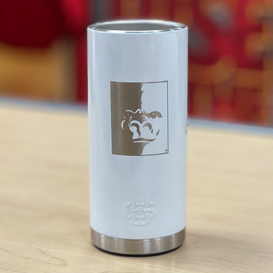 Pitt State Slim Can Cooler Wyld Gear Tumbler- White