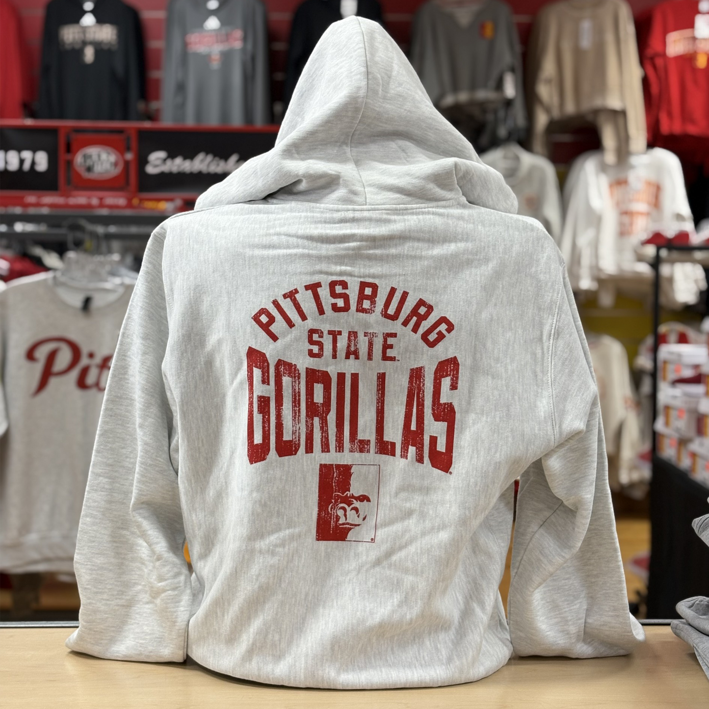 PSU Gorillas Full Zip- Grey