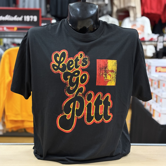 Let's Go Pitt Tee- Black