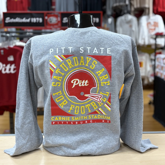 Pitt Saturdays Are For FB Crew- Grey