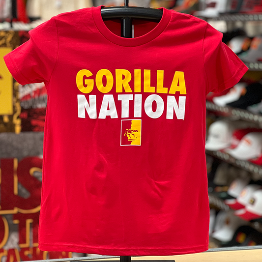 PSU Gorilla Nation Youth Tee- Red