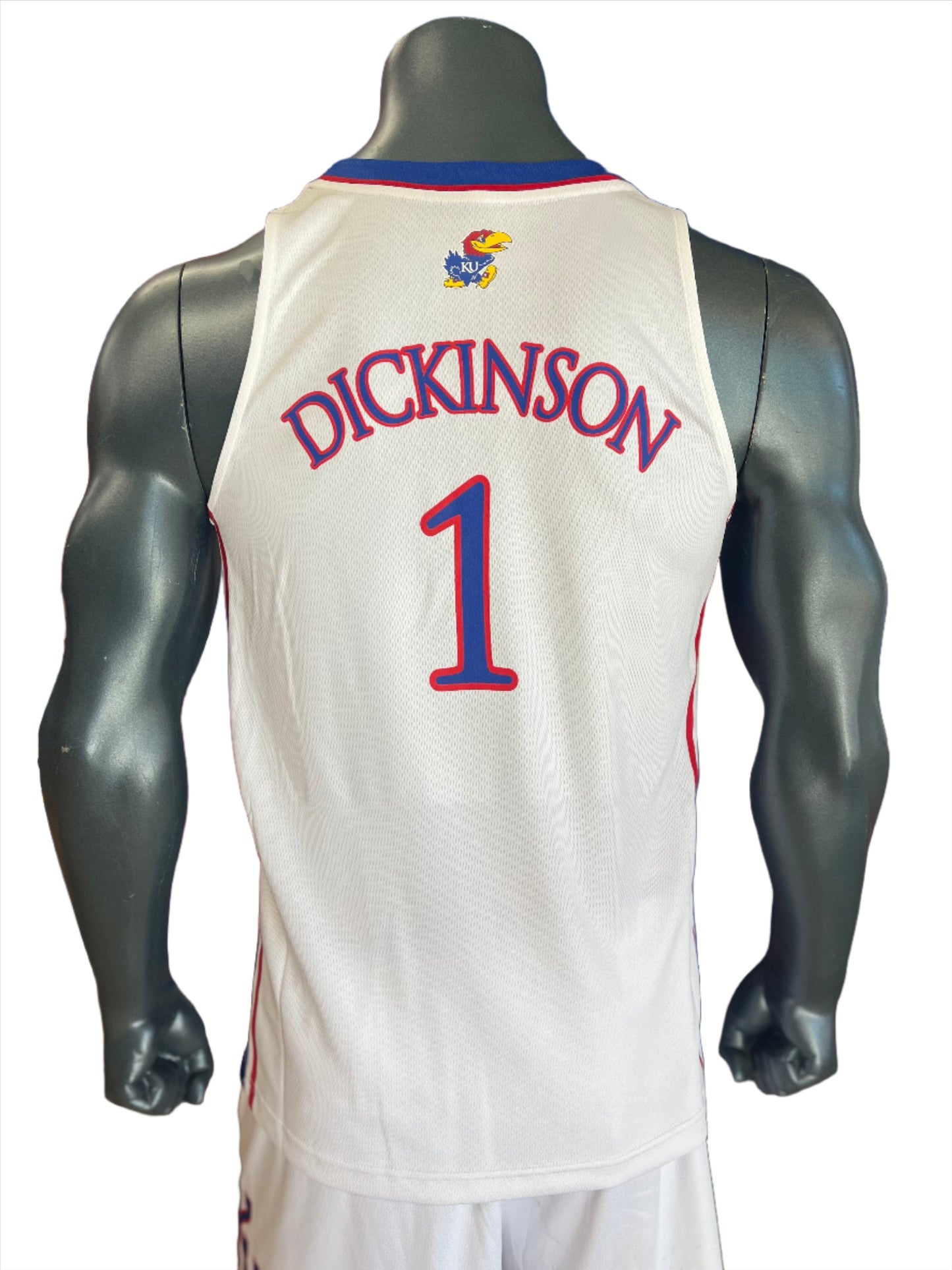 Hunter Dickinson Kansas Basketball Jersey #1 - White