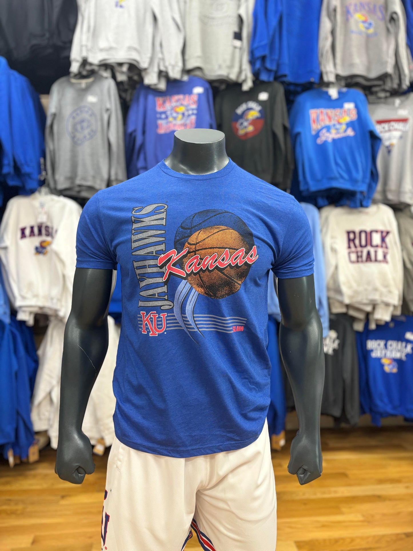 Kansas Jayhawks Slam T-shirt-Blue