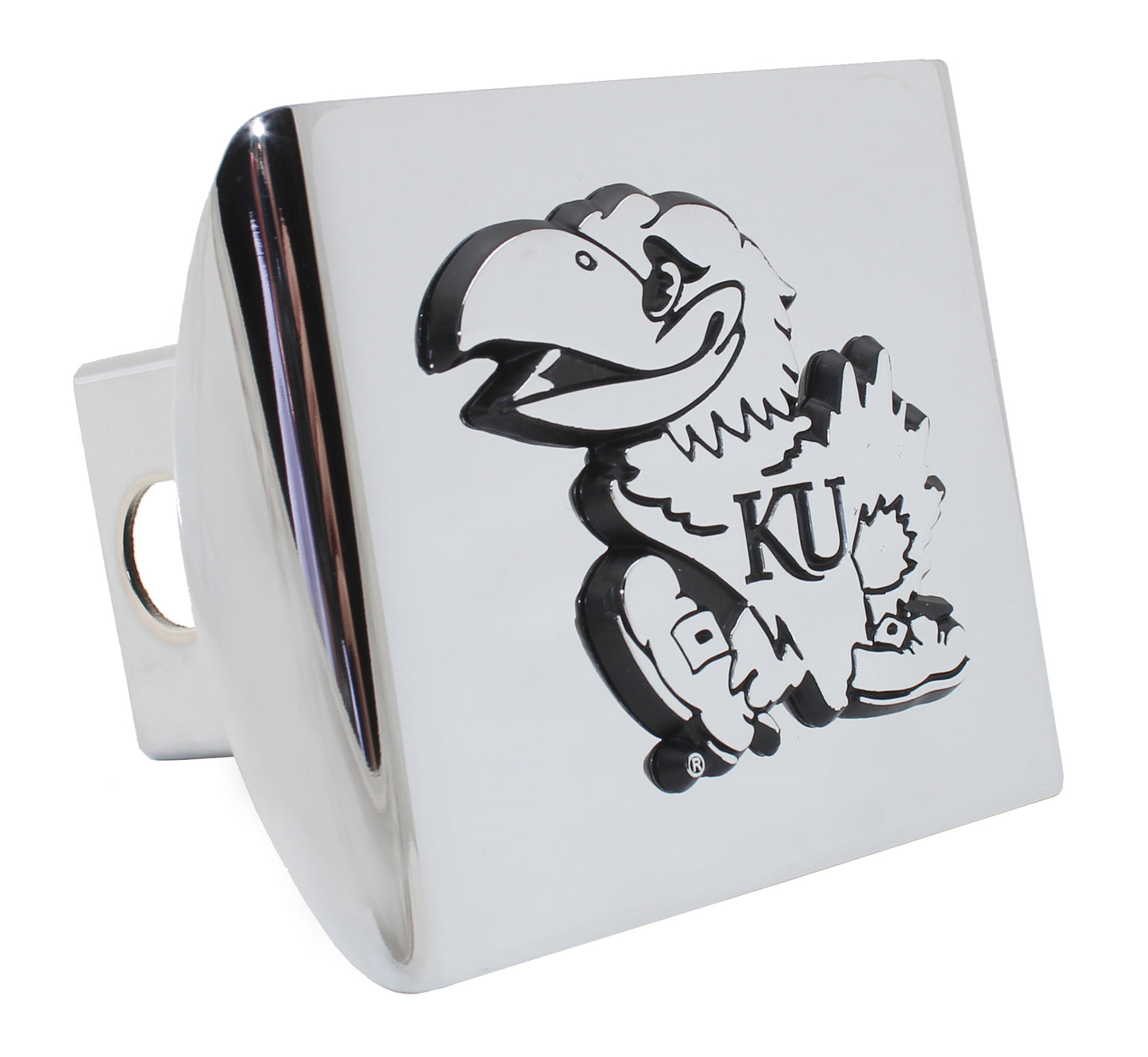 Kansas Jayhawks Chrome Hitch Cover