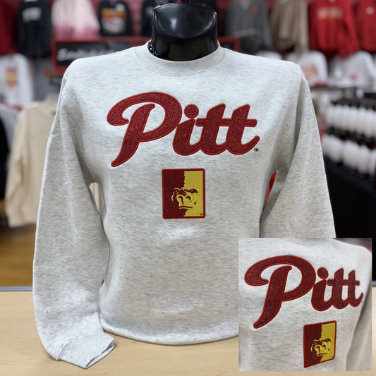 Pitt Splitface Glitter Crew- Oatmeal