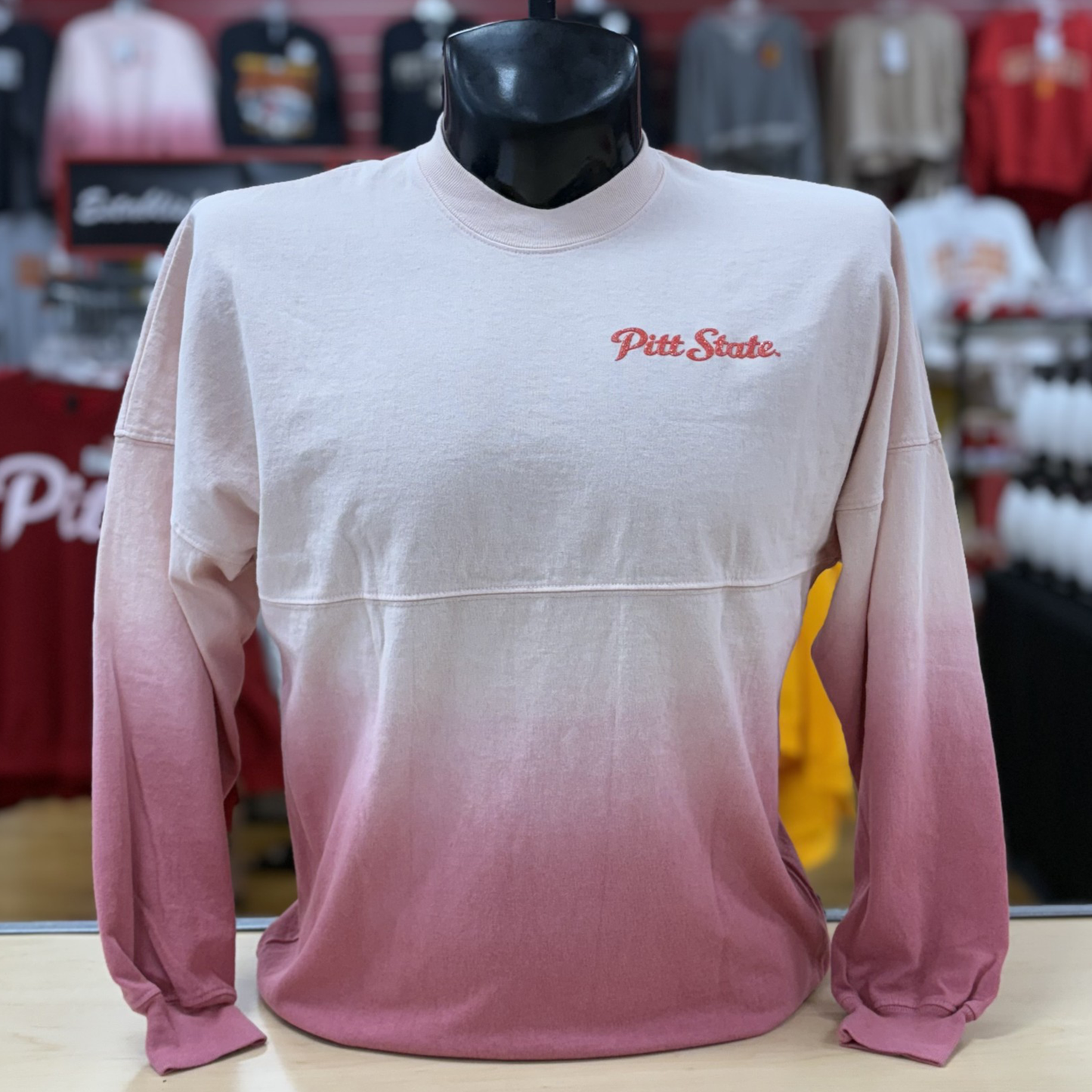 PSU Fade Crew- Pink Fade