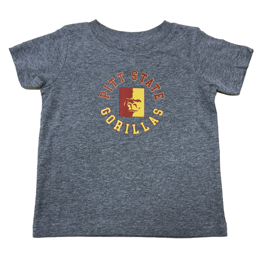 PSU Circle Infant Tee- Heather Grey