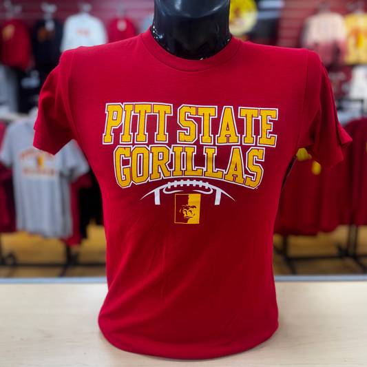 PSU Football Lace Short Sleeve Tee - Red