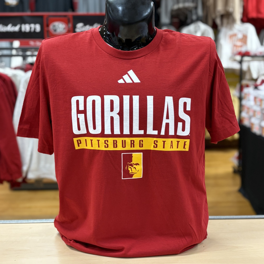 PSU Adidas Fresh Tee- Red