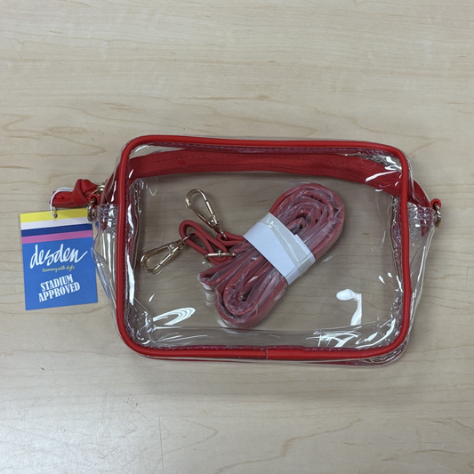 PSU Bridget Purse- Red/Clear